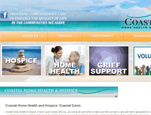 Tablet Screenshot of coastalhomehealthandhospice.com